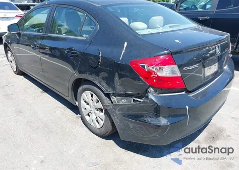 2012 Honda Civic Lx from USA, damaged, VIN 19XFB2F50CE088269